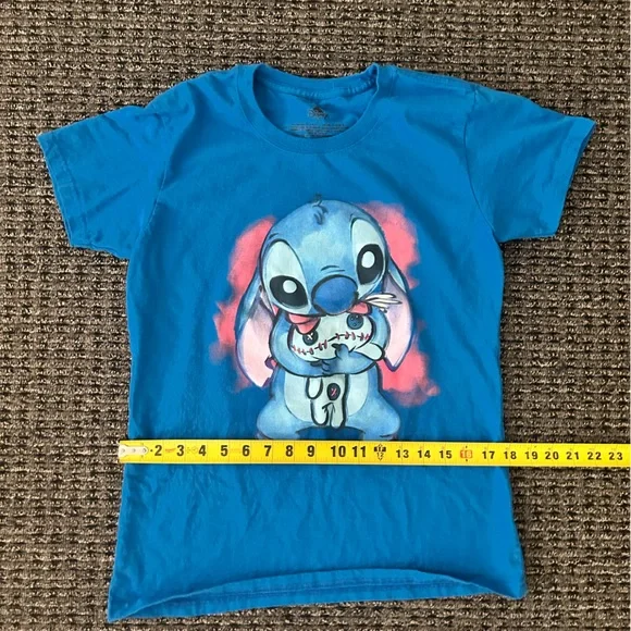 Disney Store Blue Stitch and Scrump T Shirt Women’s Size Large - Picture 5 of 8